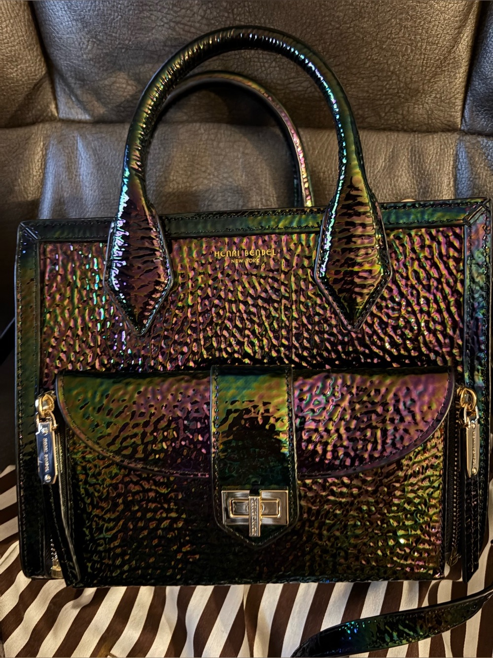 Henri Bendel Rivington Mini Petrol tote - Picture 15 of 15